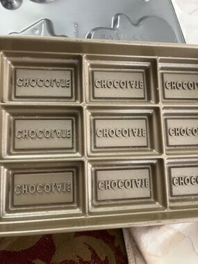 Nonstick Chocolate Bar Mold Tray - Bronze